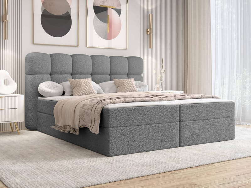 seng Softi Lambi 12 160x200 - grå - Møbler - Senger - Kontinentalsenger