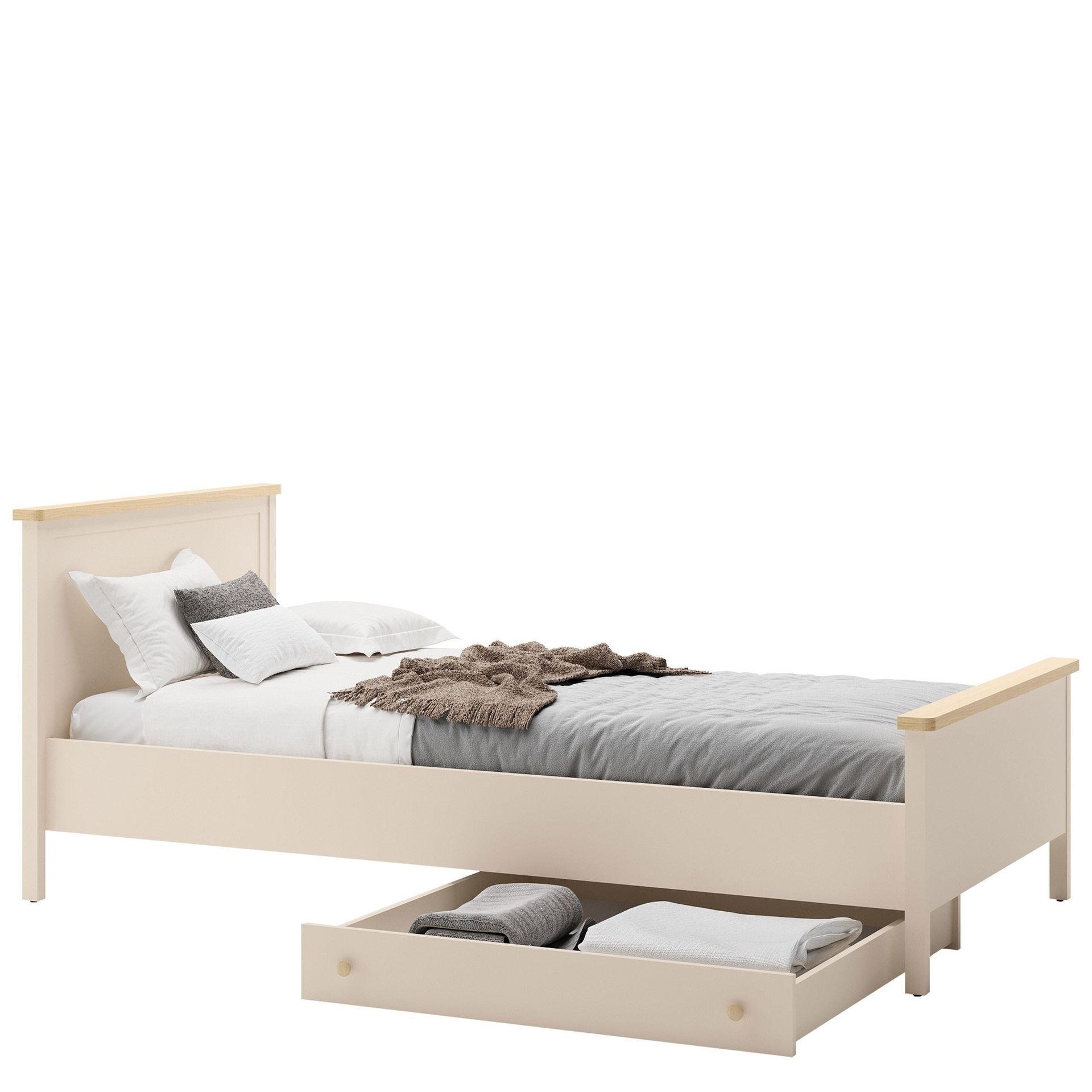 seng Story Beige, eik - Beige, eik