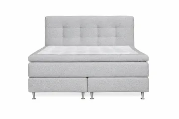 Sengepakke Drömvik Oslo luksus sengepakke bouclé 180x200 knappet gavl - Møbler - Senger - Komplett sengepakke