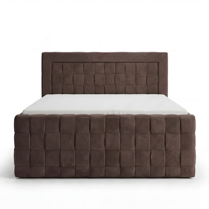 Sengepakke kontinentalseng Ryven 180x200 cm med løfteoppbevaring - Mørk espresso/mørkebrun - Møbler - Senger - Kontinentalsenger