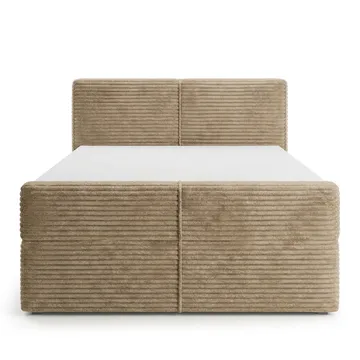 Sengepakke Kontinentalseng Sorvin 160x200 cm med oppbevaring med løftemekanisme - Varm beige - Møbler - Senger - Kontinentalsenger