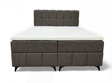 Sengepakke kontinentalseng Vyrosen 140x200 cm med løfteoppbevaring - grå - Møbler - Senger - Kontinentalsenger