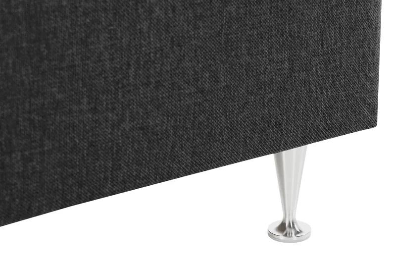 Alessia Komplett Sengpakke med Oppbevaring LED-belysning 180x200 cm - Svart - Møbler - Senger - Seng med oppbevaring