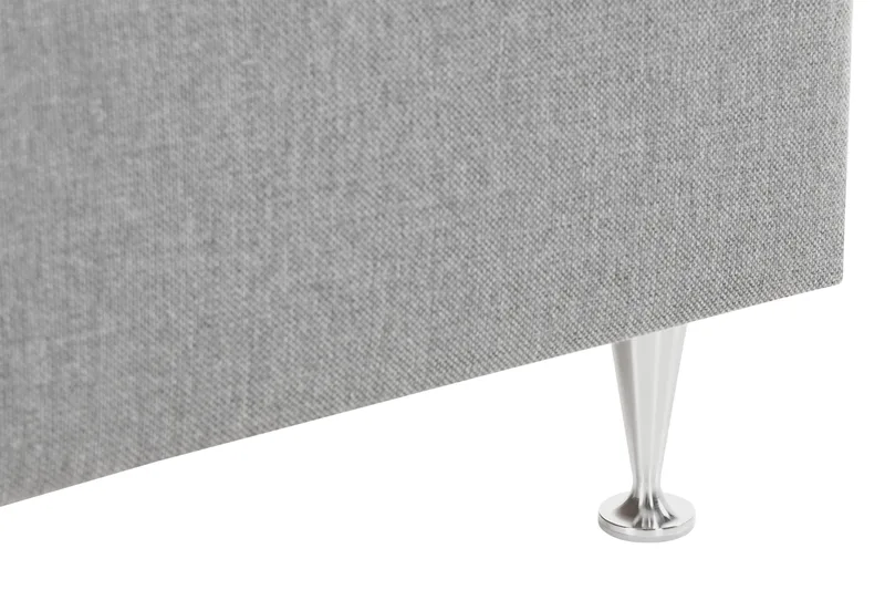 Alessia Oppbevaringsseng med LED-belysning 160x200 - Grå - Møbler - Senger - Seng med oppbevaring