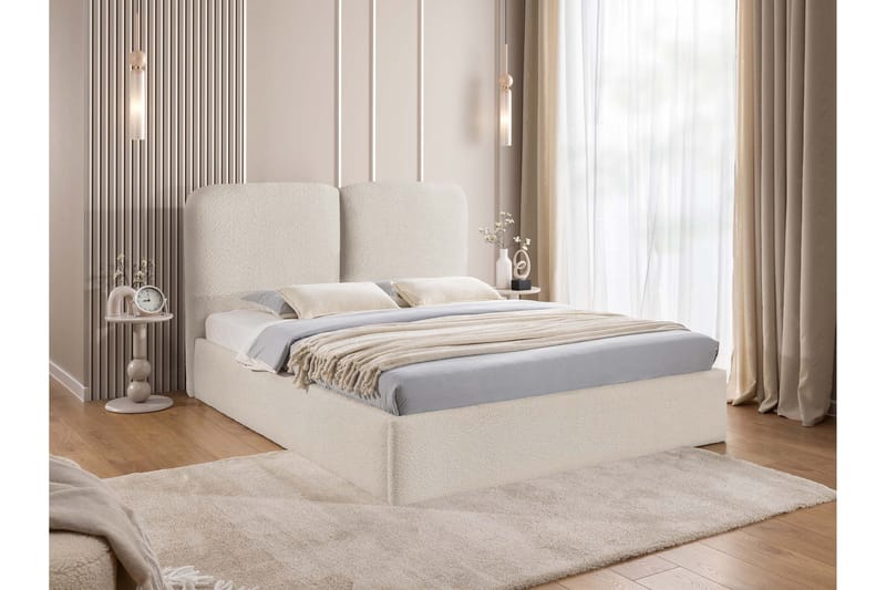 Arondel Oppbevaringsseng - Beige - Møbler - Senger - Seng med oppbevaring