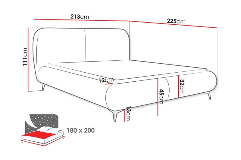 Arondel Oppbevaringsseng - Grønn - Møbler - Senger - Seng med oppbevaring