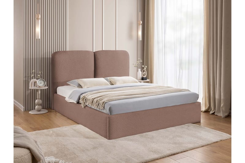 Arondel Oppbevaringsseng - Rosa - Møbler - Senger - Seng med oppbevaring