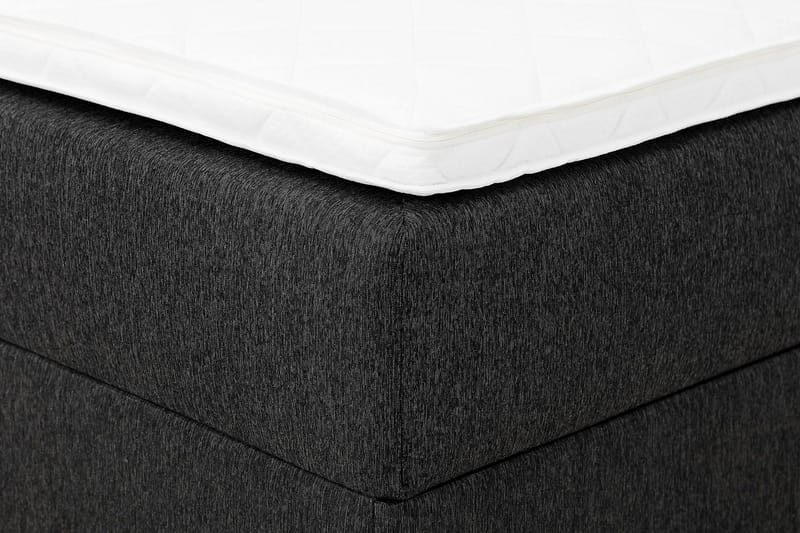Boxy Box Bed 160x200 cm - Svart/Grå - Møbler - Senger - Komplett sengepakke