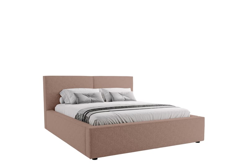 Bysantinsk Oppbevaringsseng 140x200 cm - Grå/Beige - Møbler - Senger - Seng med oppbevaring