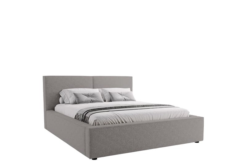 Bysantinsk Oppbevaringsseng 200x200 cm - Grå - Møbler - Senger - Seng med oppbevaring