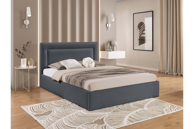 Carve Oppbevaringsseng - Beige - Møbler - Senger - Seng med oppbevaring