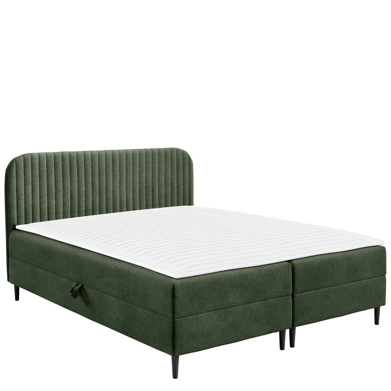 Celestine Oppbevaringsseng 160x200 cm - Grønn - Møbler - Senger - Seng med oppbevaring