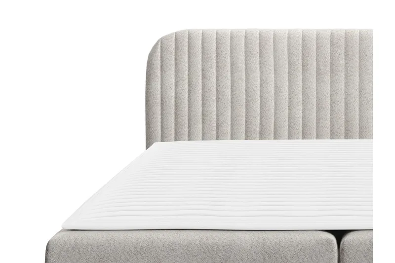 Celestine Oppbevaringsseng 200x200 cm - Beige - Møbler - Senger - Seng med oppbevaring