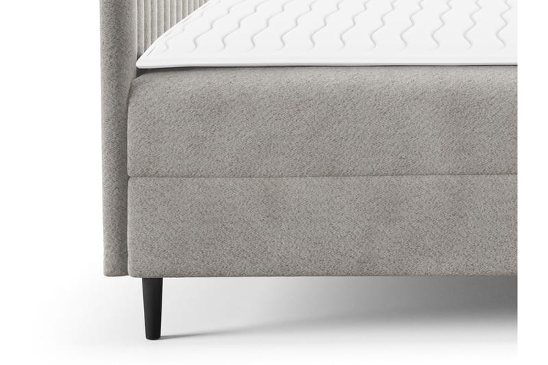 Celestine Oppbevaringsseng 200x200 cm - Grå - Møbler - Senger - Seng med oppbevaring