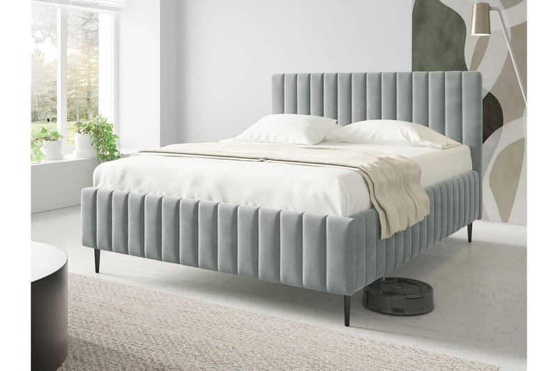 Desio Oppbevaringsseng 180x200 cm - Grønn - Møbler - Senger - Seng med oppbevaring