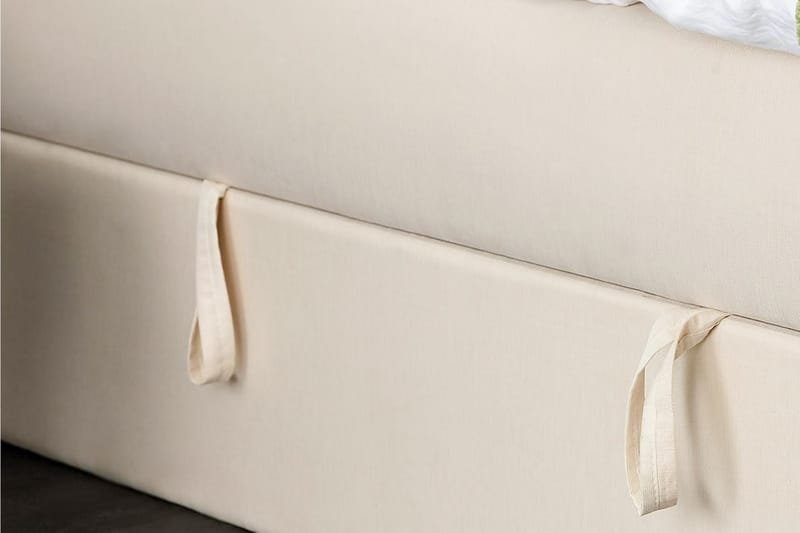Boxy Box Bed 160x200 cm - Beige - Møbler - Senger - Seng med oppbevaring - Dobbeltseng med oppbevaring