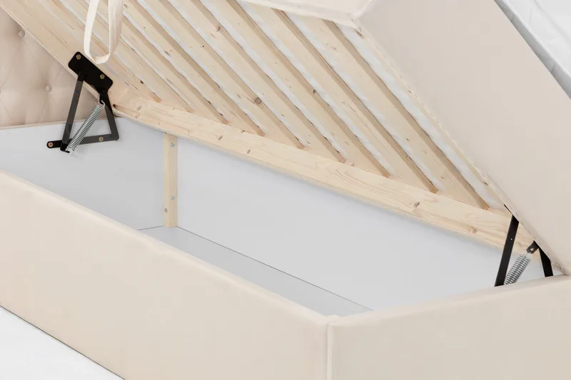 Boxy Box Bed 180x200 cm - Beige - Møbler - Senger - Rammeseng