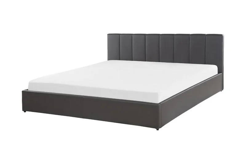 Dreuxa Oppbevaringsseng 180x200 cm - Kunstlær/Grå - Møbler - Senger - Sengeramme & sengestamme