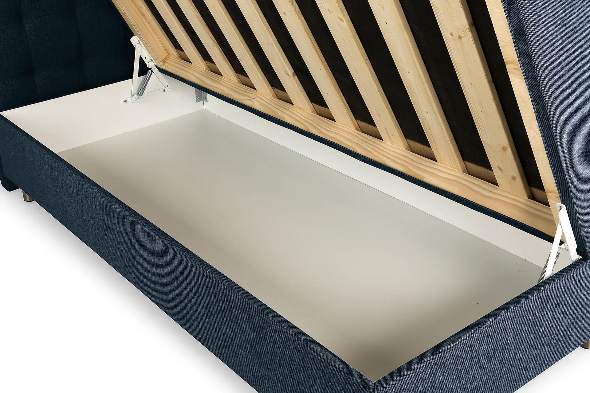 Montana Dobbeltseng med Oppbevaring 160x200 cm - Mørke blå - Møbler - Senger - Komplett sengepakke