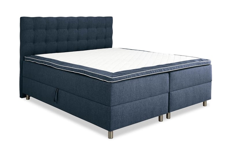 Montana Dobbeltseng med Oppbevaring 160x200 cm - Mørke blå - Møbler - Senger - Rammeseng