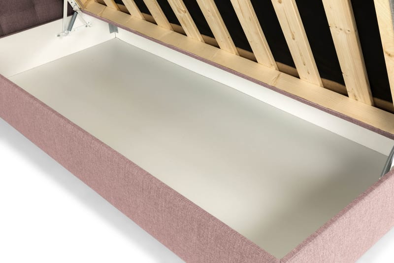 Montana Komplett Sengpakke med Oppbevaring 90x200 cm - Rosa - Møbler - Senger - Rammeseng