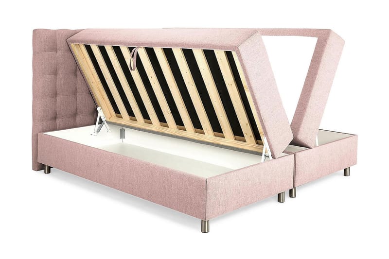 Montana Seng med Oppbevaring 160x200 - Rosa - Møbler - Senger - Seng med oppbevaring