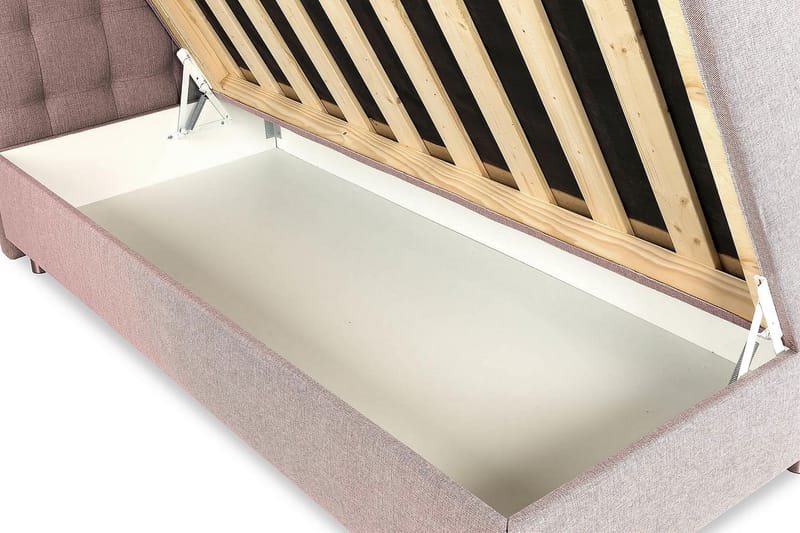 Montana Seng med Oppbevaring 160x200 - Rosa - Møbler - Senger - Seng med oppbevaring