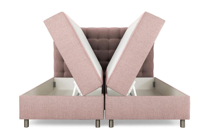 Montana Seng med Oppbevaring 160x200 - Rosa - Møbler - Senger - Seng med oppbevaring