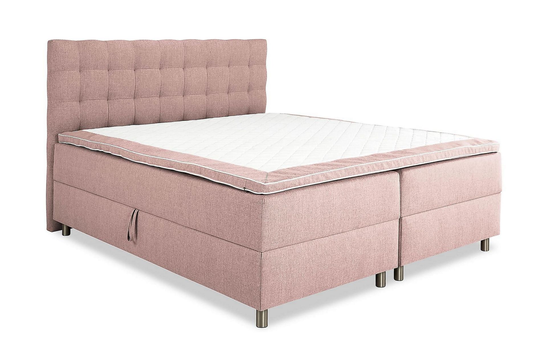 Montana Seng med Oppbevaring 180x200 - Rosa - Møbler - Senger - Komplett sengepakke