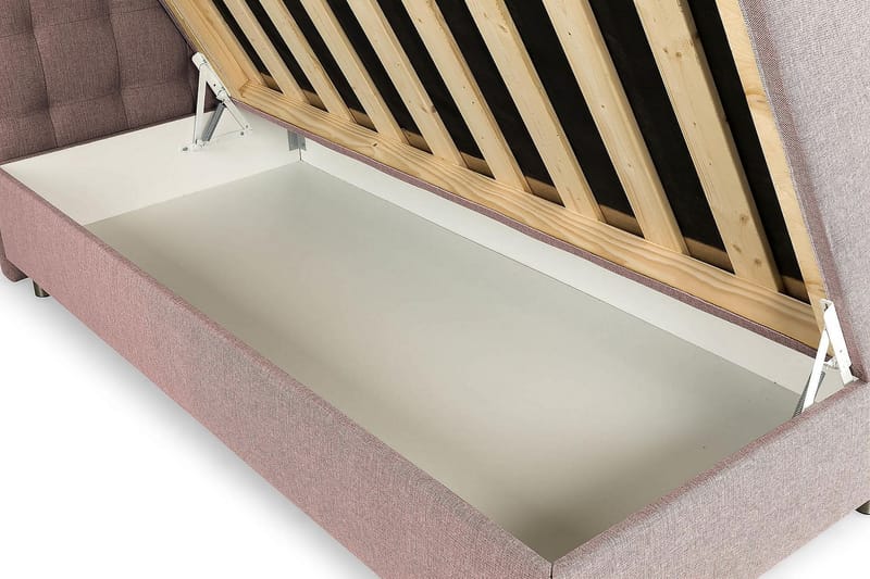 Montana Seng med Oppbevaring 180x200 - Rosa - Møbler - Senger - Seng med oppbevaring