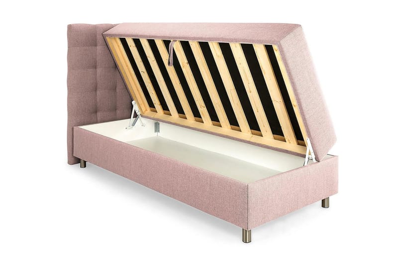 Montana Seng med Oppbevaring 90x200 - Rosa - Møbler - Senger - Seng med oppbevaring