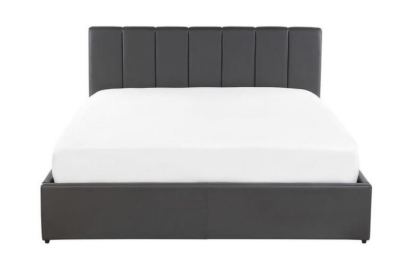Dreuxa Oppbevaringsseng 140x200 cm, Kunstlær/Grå