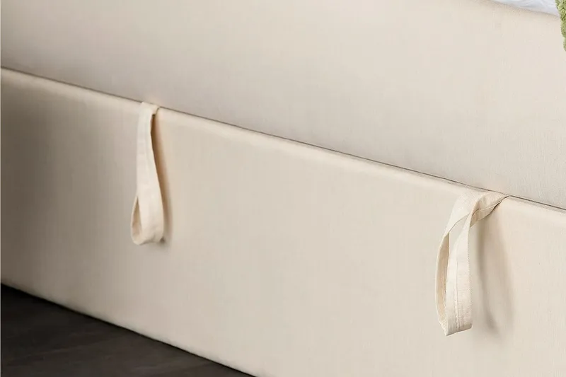 Boxy Box Bed Seng med Oppbevaring 120x200 cm - Beige - Møbler - Senger - Enkeltsenger