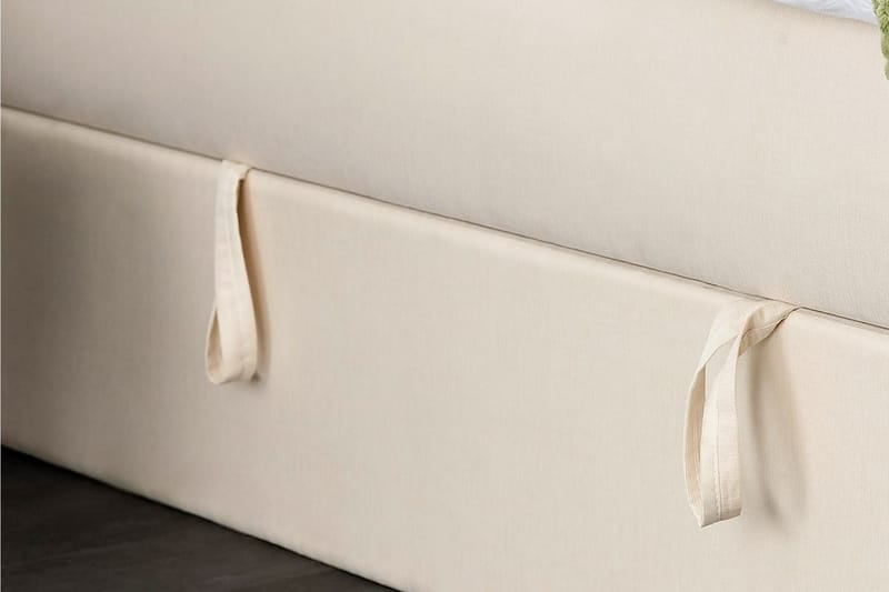 Boxy Box Bed Seng med Oppbevaring 120x200 cm - Beige - Møbler - Senger - Enkeltsenger