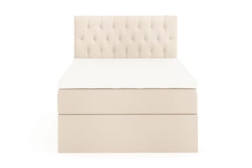 Boxy Box Bed Seng med Oppbevaring 120x200 cm - Beige - Møbler - Senger - Kontinentalsenger