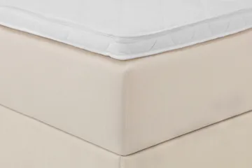 Boxy Box Bed Seng med Oppbevaring 120x200 cm - Beige - Møbler - Senger - Kontinentalsenger