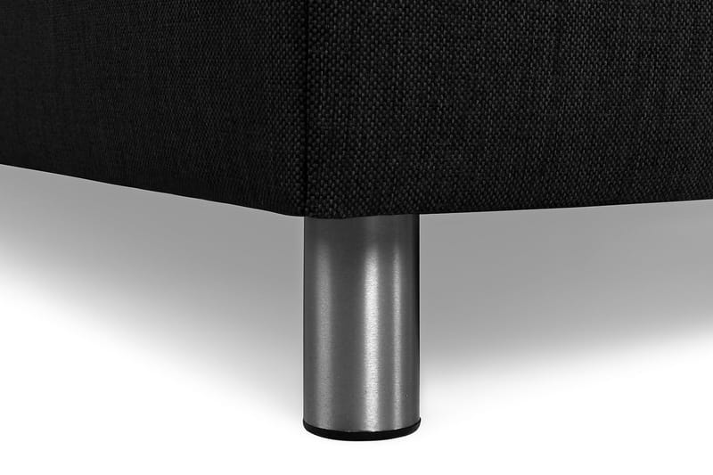 Montana Dobbeltseng med Oppbevaring 160x200 cm - Svart - Møbler - Senger - Komplett sengepakke