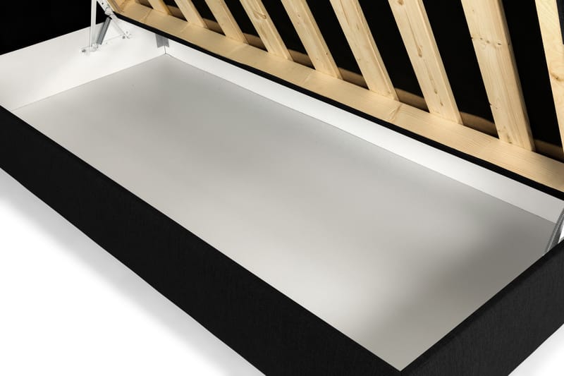 Montana Komplett Sengpakke med Oppbevaring 90x200 cm - Svart - Møbler - Senger - Komplett sengepakke