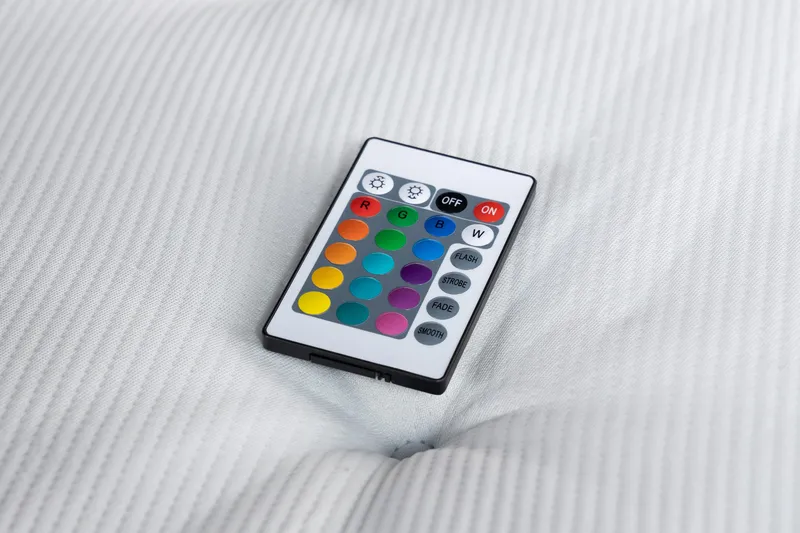 Francisco Komplett Sengpakke med løfteoppbevaring LED-belysning 180x200 - Mørkgrå - Møbler - Senger - Seng med oppbevaring