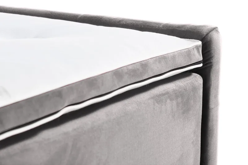 Francisco Komplett Sengpakke med løfteoppbevaring LED-belysning 180x200 - Mørkgrå - Møbler - Senger - Komplett sengepakke