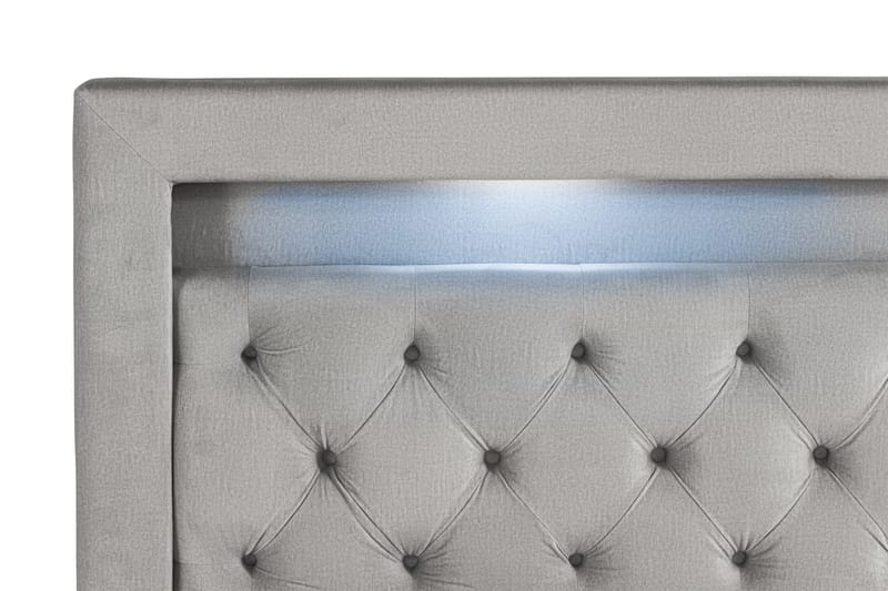 Francisco Sengepakke 160x200 med Løfteoppbevaring - Grå - Komplett sengepakke - Seng med oppbevaring