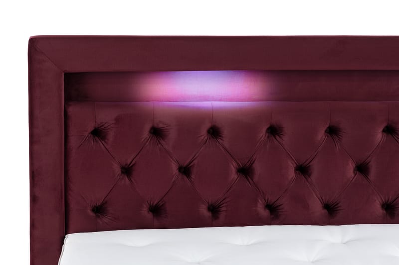 Francisco Sengepakke 160x200 med Løfteoppbevaring - Rød - Komplett sengepakke - Seng med oppbevaring