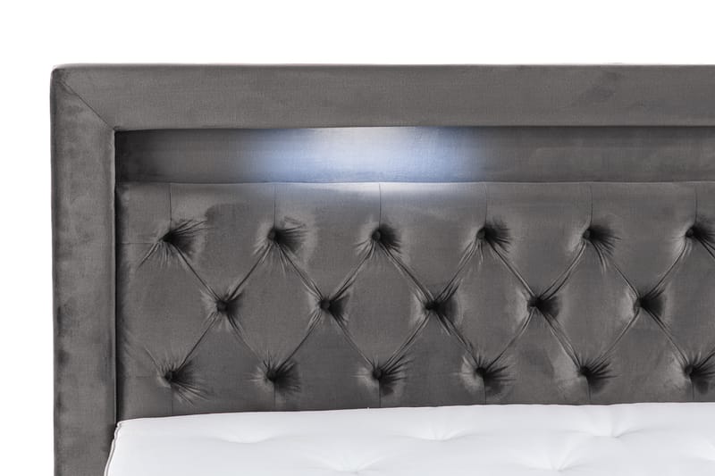 Francisco Sengepakke 180x200 med Løfteoppbevaring - Mørkegrå - Komplett sengepakke - Seng med oppbevaring