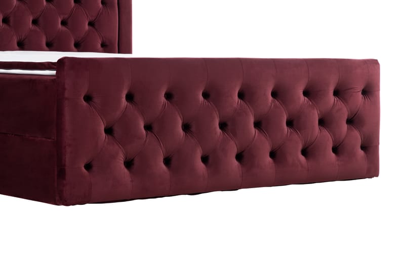 Francisco Sengepakke 180x200 med Løfteoppbevaring - Rød - Seng med oppbevaring - Komplett sengepakke