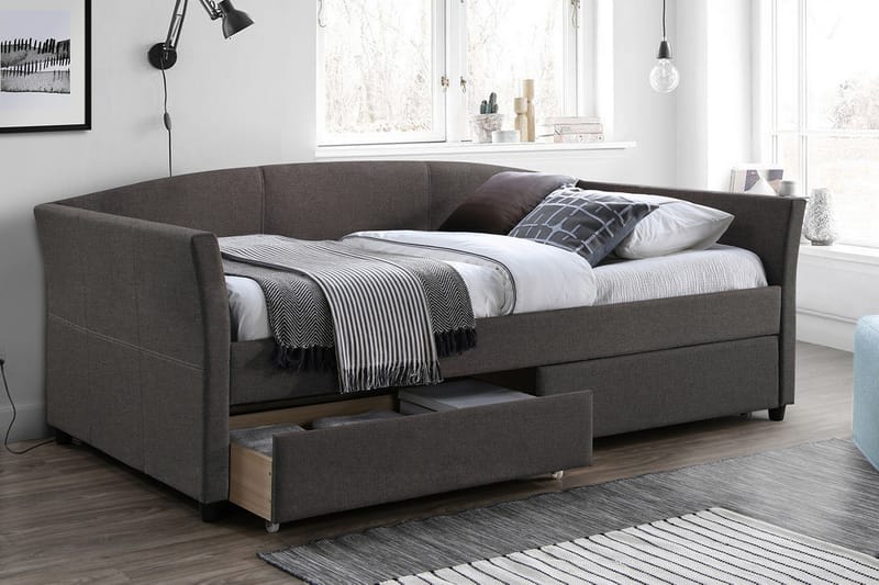 Genesis Seng 90x200 cm - Grå - Møbler - Senger - Seng med oppbevaring