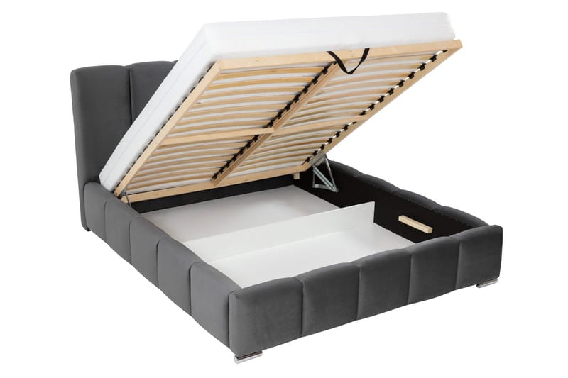Gioia Oppbevaringsseng 140x200 cm - Beige - Møbler - Senger - Seng med oppbevaring