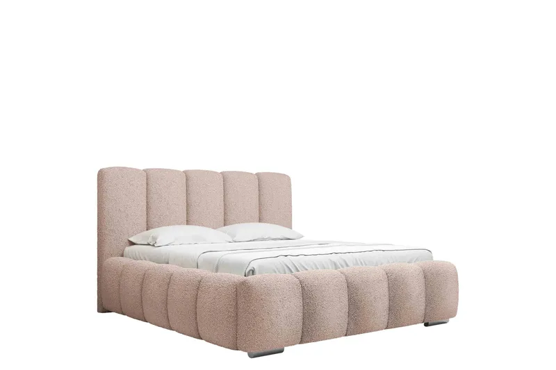 Gioia Oppbevaringsseng 140x200 cm - Rosa - Møbler - Senger - Seng med oppbevaring