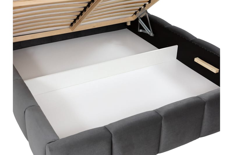 Gioia Oppbevaringsseng 140x200 cm - Svart - Møbler - Senger - Seng med oppbevaring