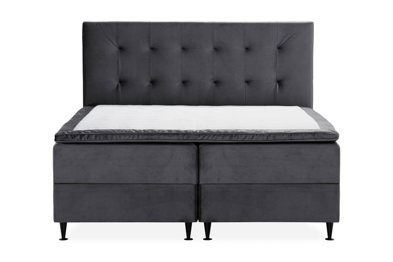 Happy Pluss Sengepakke Oppbevaringsseng 180x200 cm  - Mørkegrå - Møbler - Senger - Komplett sengepakke