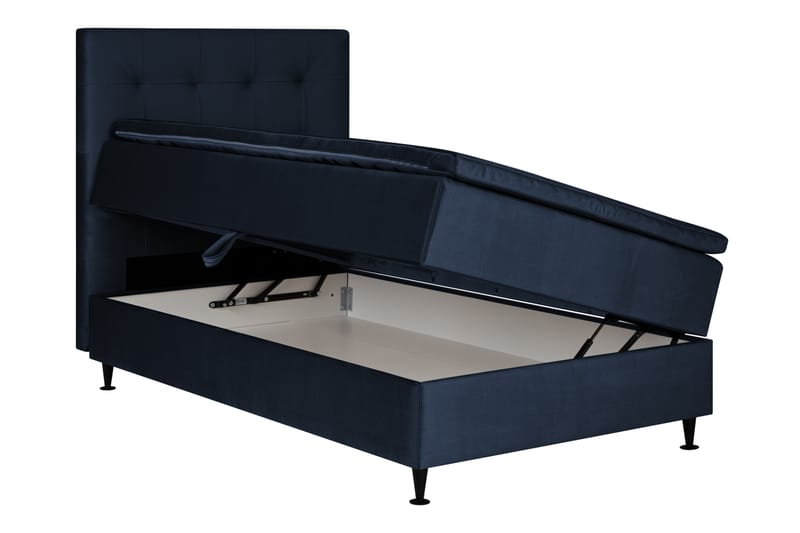 Happy Pluss Sengepakke Oppbevaringsseng 90x200 - Marineblå - Møbler - Senger - Komplett sengepakke